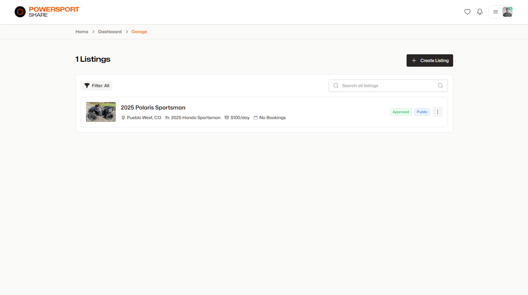 Listing approval process